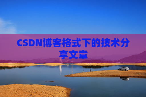CSDN博客格式下的技术分享文章